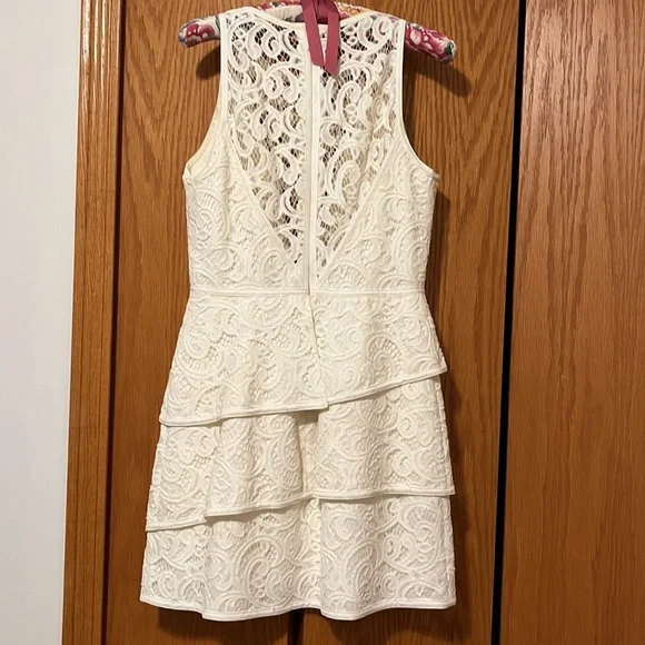 BCBGMaxAzria White Lace Dress - Picture 4 of 15